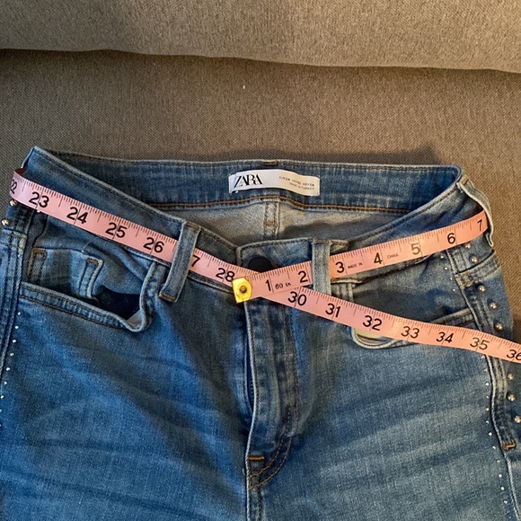 ZARA Skinny Jeans Size 2 - 13”W x 34”L  - Rise 9” - Picture 8 of 13